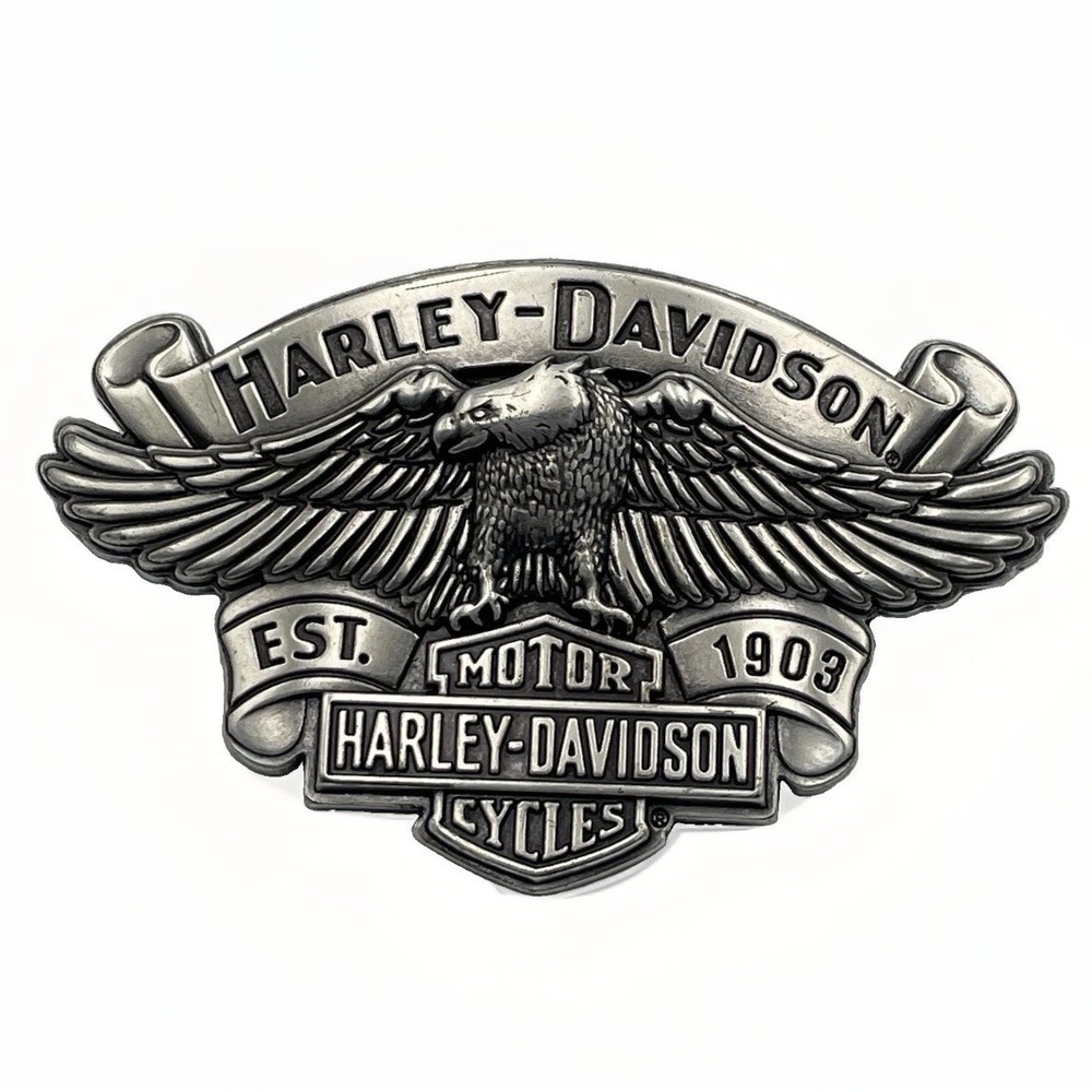 Harley-Davidson 2008 Eagle Belt Buckle Bar & Shield 99401-09VM Vtg Biker Mens